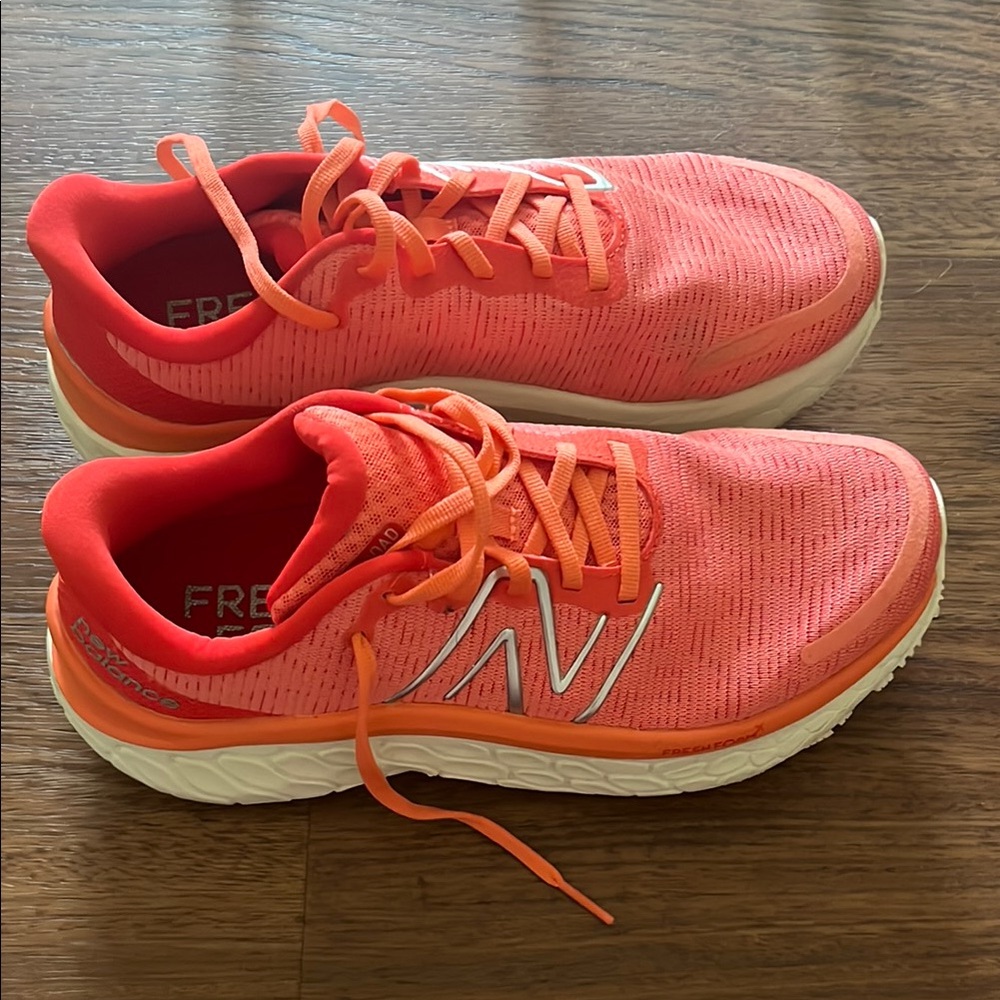 New Balance Orange Athletic Shoes Lightweight Mesh